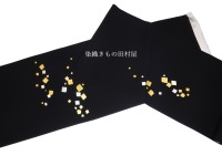 京刺繍染帯「切箔」　田村屋